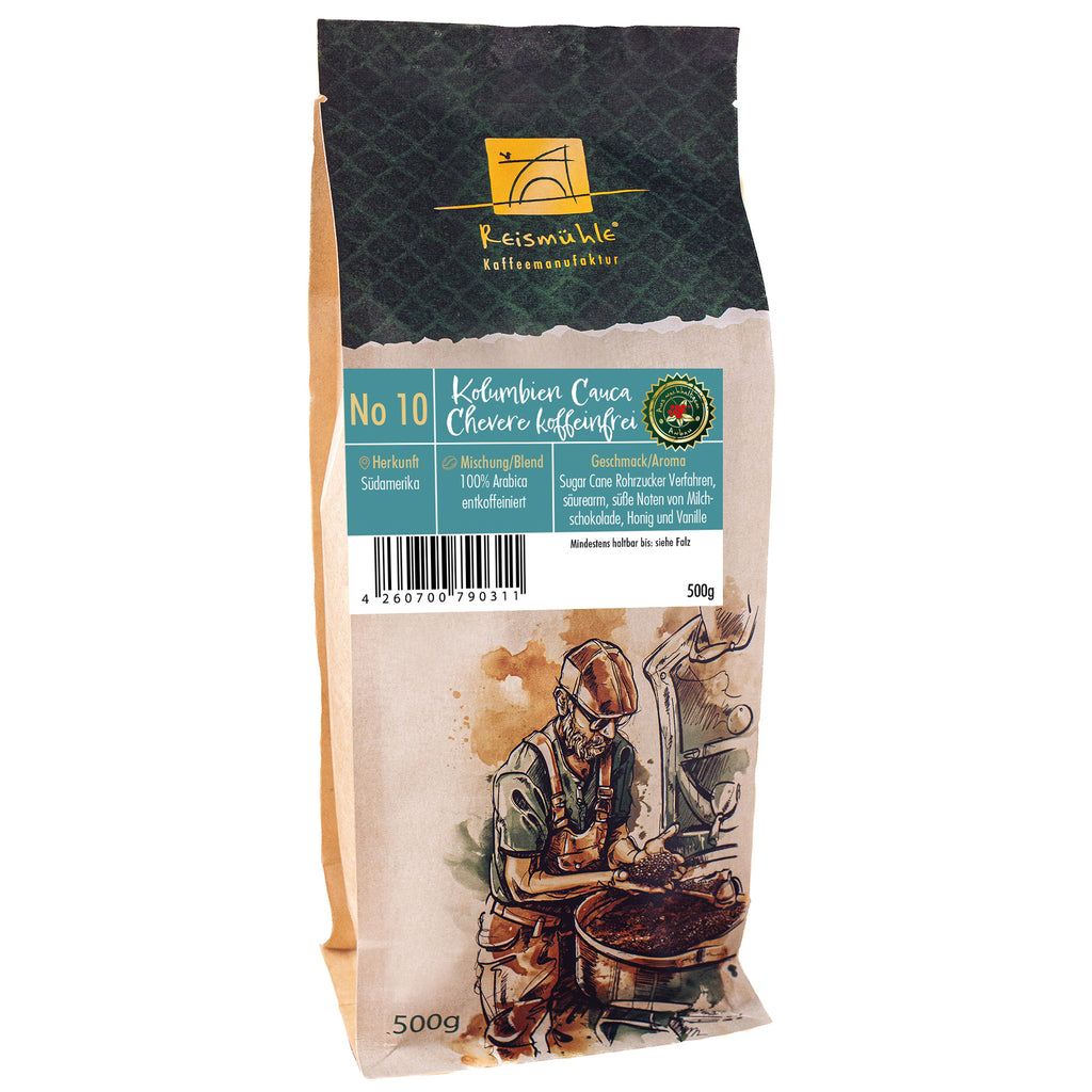Kolumbien Cauca Chevere, entkoffeiniert No 10