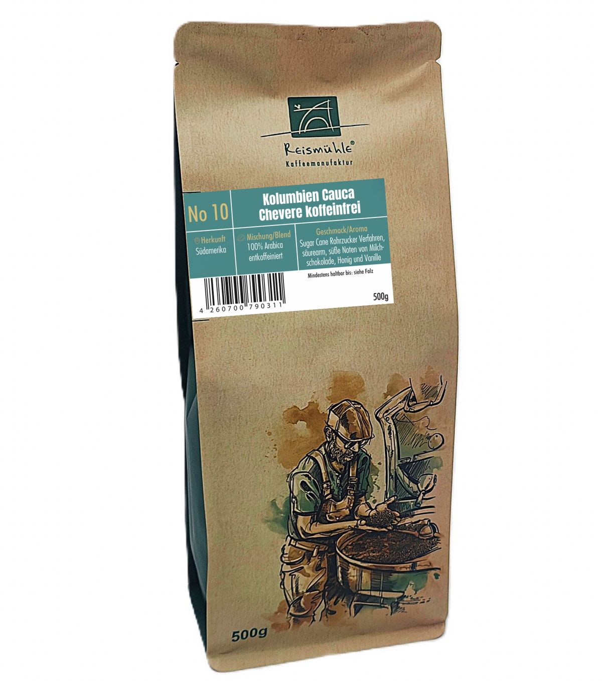Kolumbien Cauca Chevere, entkoffeiniert No 10